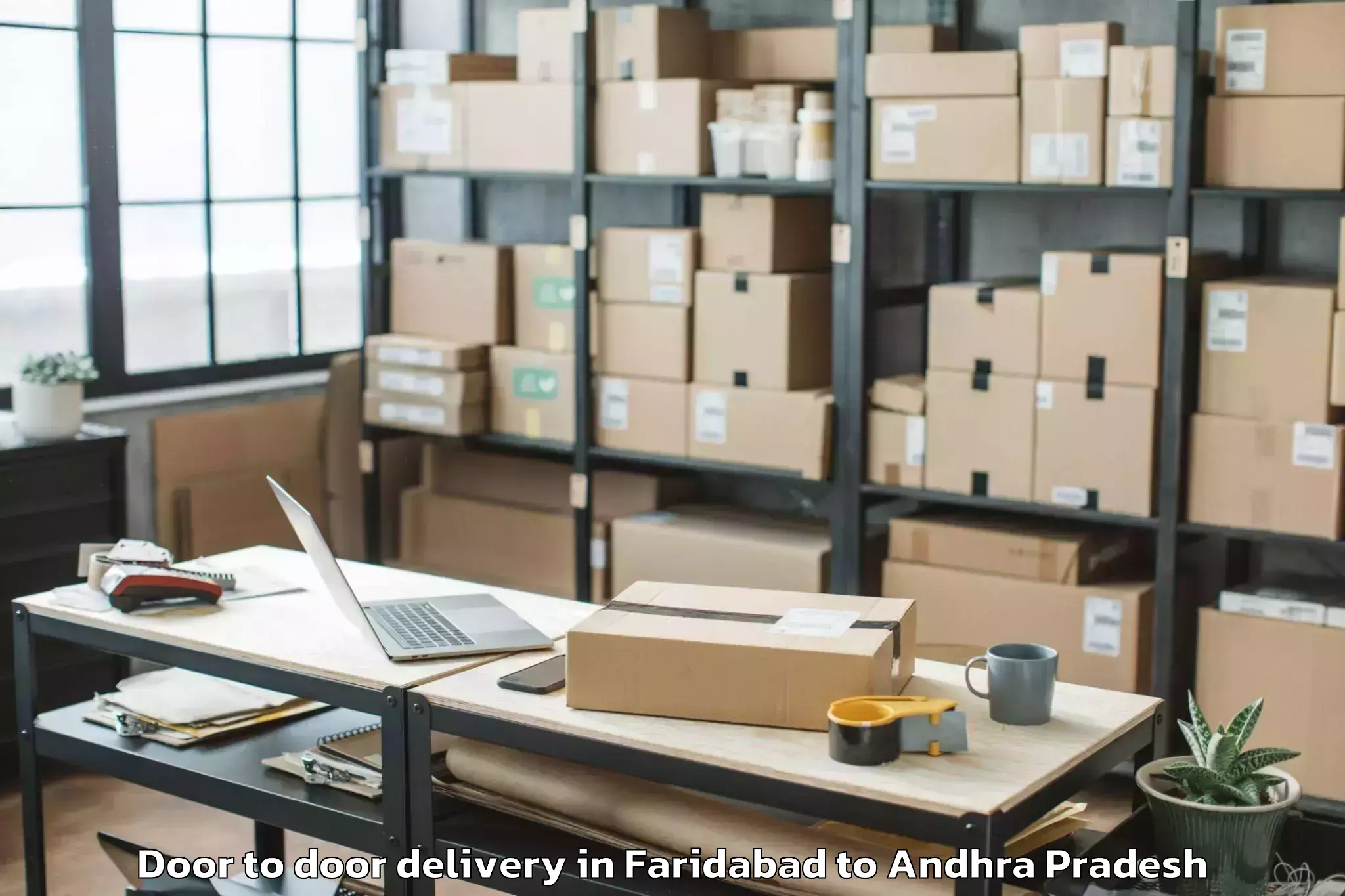 Affordable Faridabad to Pittalavanipalem Door To Door Delivery